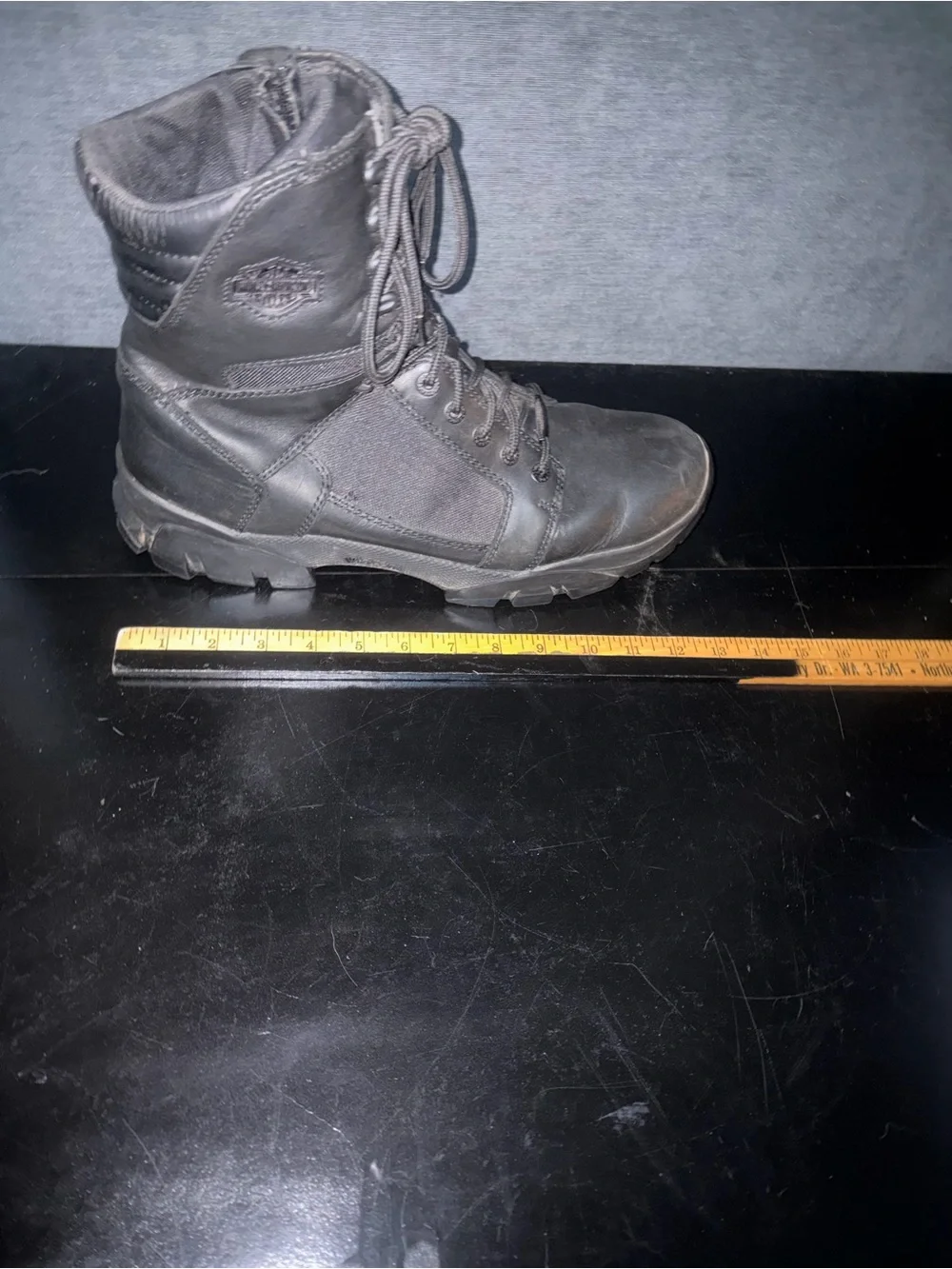 Harley-Davidson Men's Black Lace-Up Tactical Boot